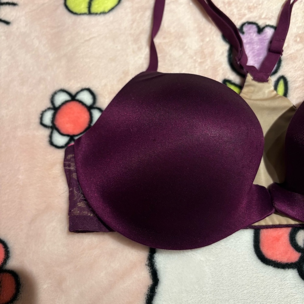 La SENZA Sexy Dark Purple Racerback Bra - Picture 2 of 7